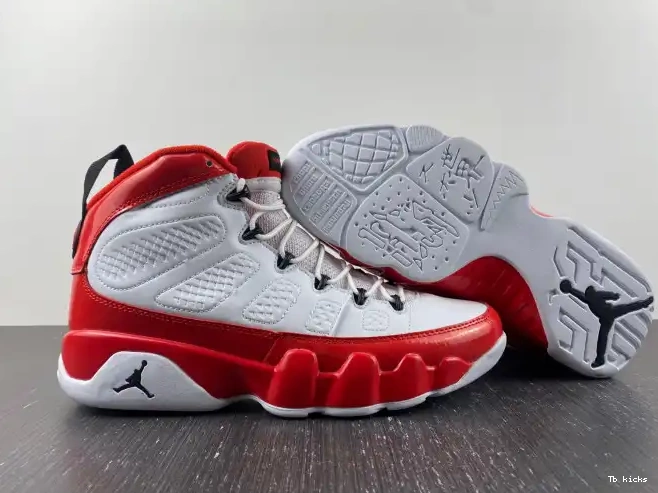 Rep TBK Jordan Gym Retro 9 White Red Air 302370-160 0523
